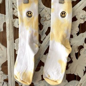 Forever 21 Crew Socks Smiley Face